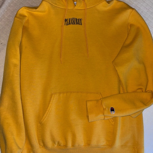 Pleasures yellow hoodie - Picture 3 of 4